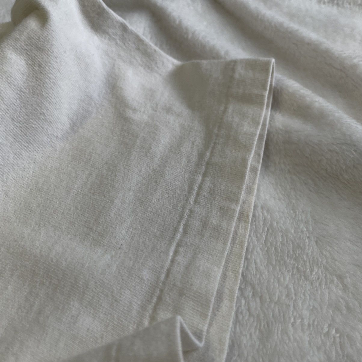 Vintage Vintage 80s White The Potato Club T Shirt Size US L / EU 52-54 / 3 - 4 Thumbnail