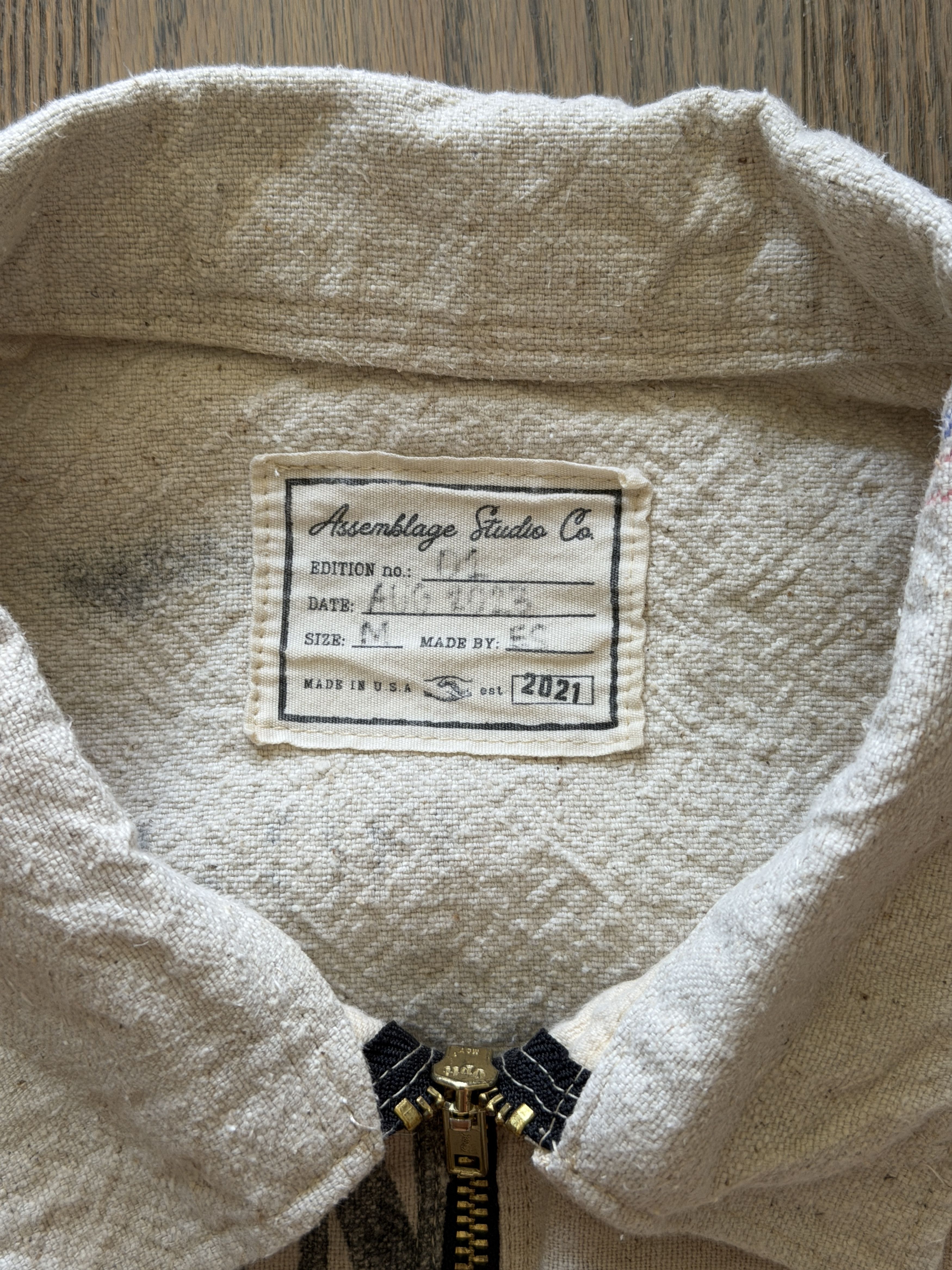Other Assemblage Studio Co Feedsack Work Jacket size M Size US M / EU 48-50 / 2 - 3 Thumbnail