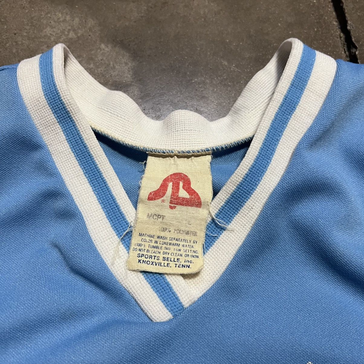 Vintage Vintage 80s Sports Belle Basketball Jersey UNC Blue USA Size US M / EU 48-50 / 2 - 7 Thumbnail