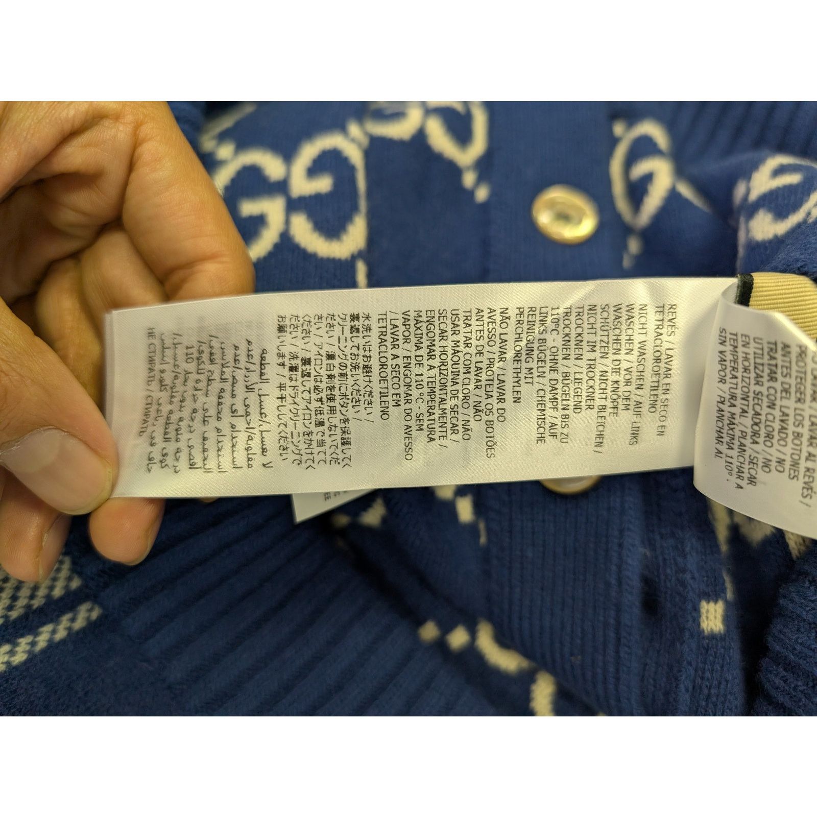 Gucci o1rshd1 GG Embroidered Blazer Piping Detail Blazers Sweater Size US M / EU 48-50 / 2 - 16 Thumbnail