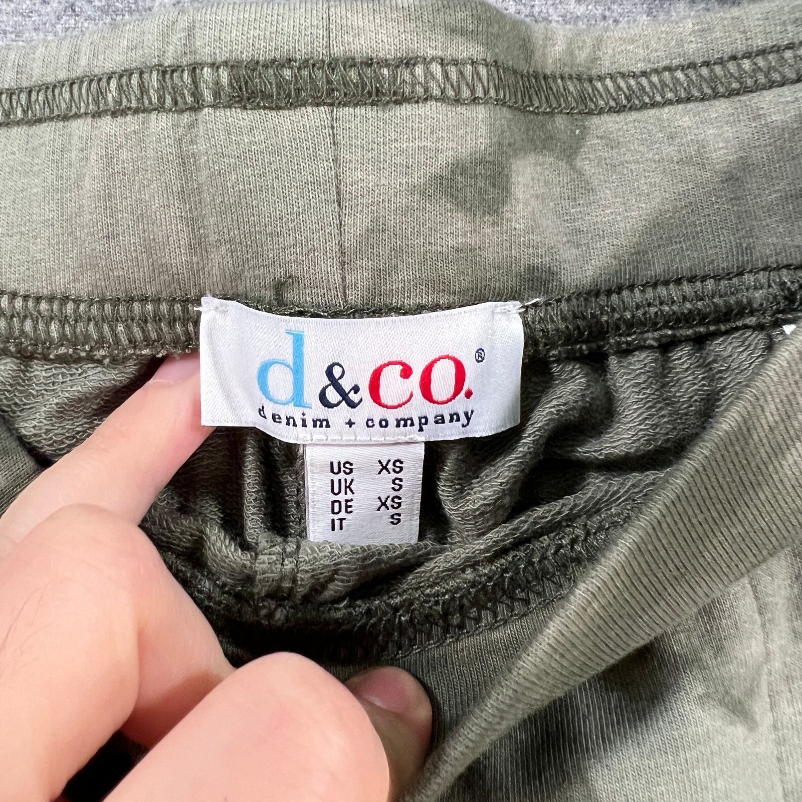 Other Denim & Co. Regular Short Crystal Wash French Terr Olive Size 26" / US 2 / IT 38 - 3 Thumbnail