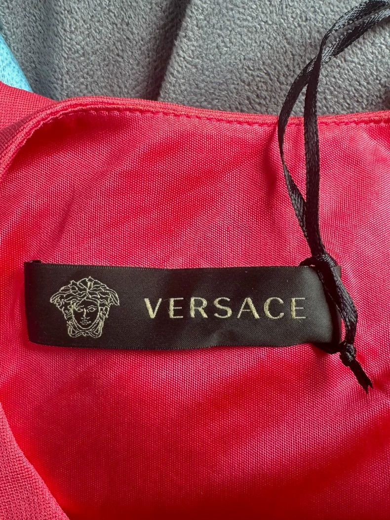 Versace Versace Watermelon red dress Size S / US 4 / IT 40 - 2 Thumbnail