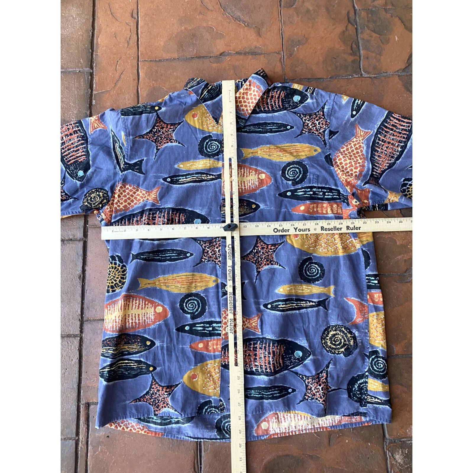 Reyn Spooner VINTAGE Reyn Spooner Fish All Over Print Button-Down Hawaiian Shirt Mens Large Size US L / EU 52-54 / 3 - 4 Thumbnail