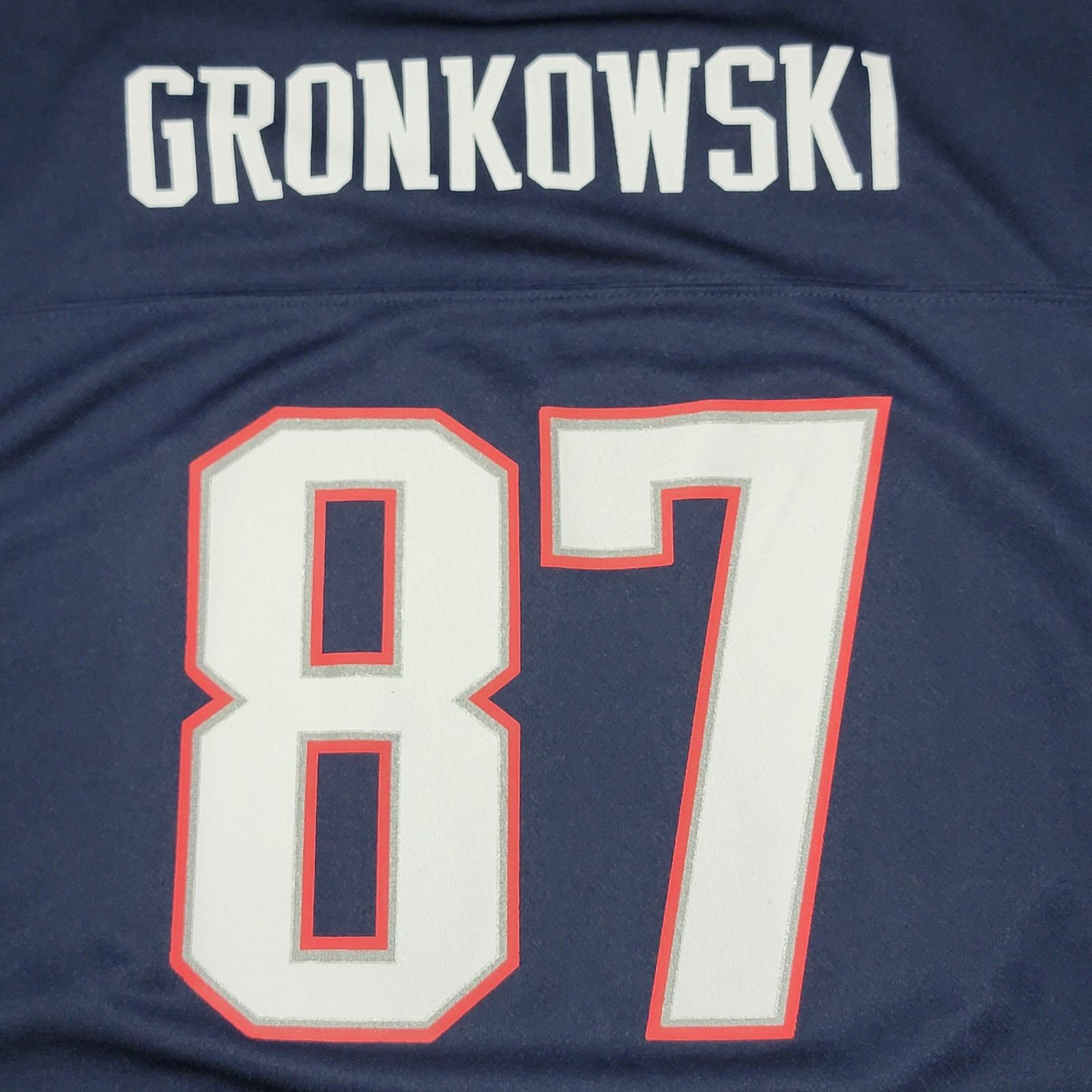 NFL NFL New England Patriots Jersey #87 Gronkowski -Adult Med Size M / US 6-8 / IT 42-44 - 2 Thumbnail