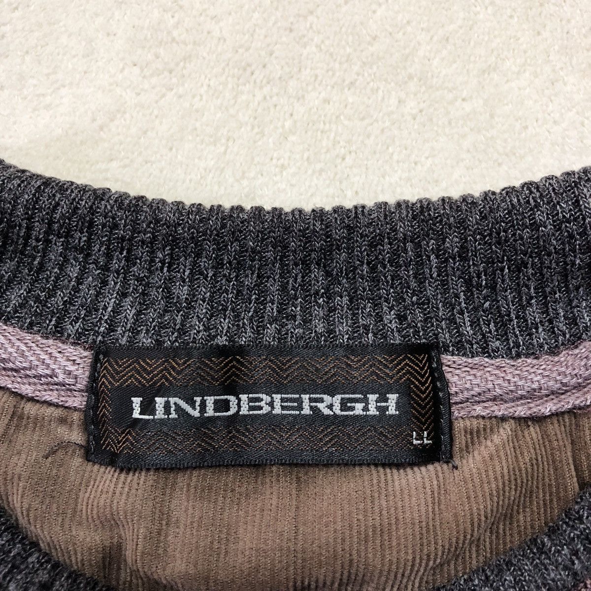 Lindbergh × Vintage VINTAGE LINDBERGH Knitted Sweatshirt Size US L / EU 52-54 / 3 - 9 Thumbnail