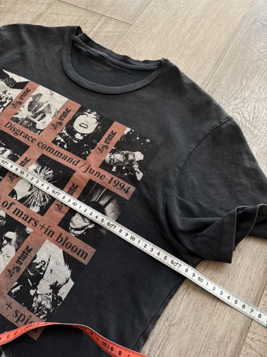 Allsaints Allsaints Command SS Crew heavy cotton wash faded t shirt Size US M / EU 48-50 / 2 - 8 Thumbnail