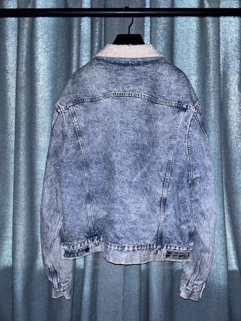 Celine CELINE Shearling Denim Jacket Size US L / EU 52-54 / 3 - 3 Thumbnail