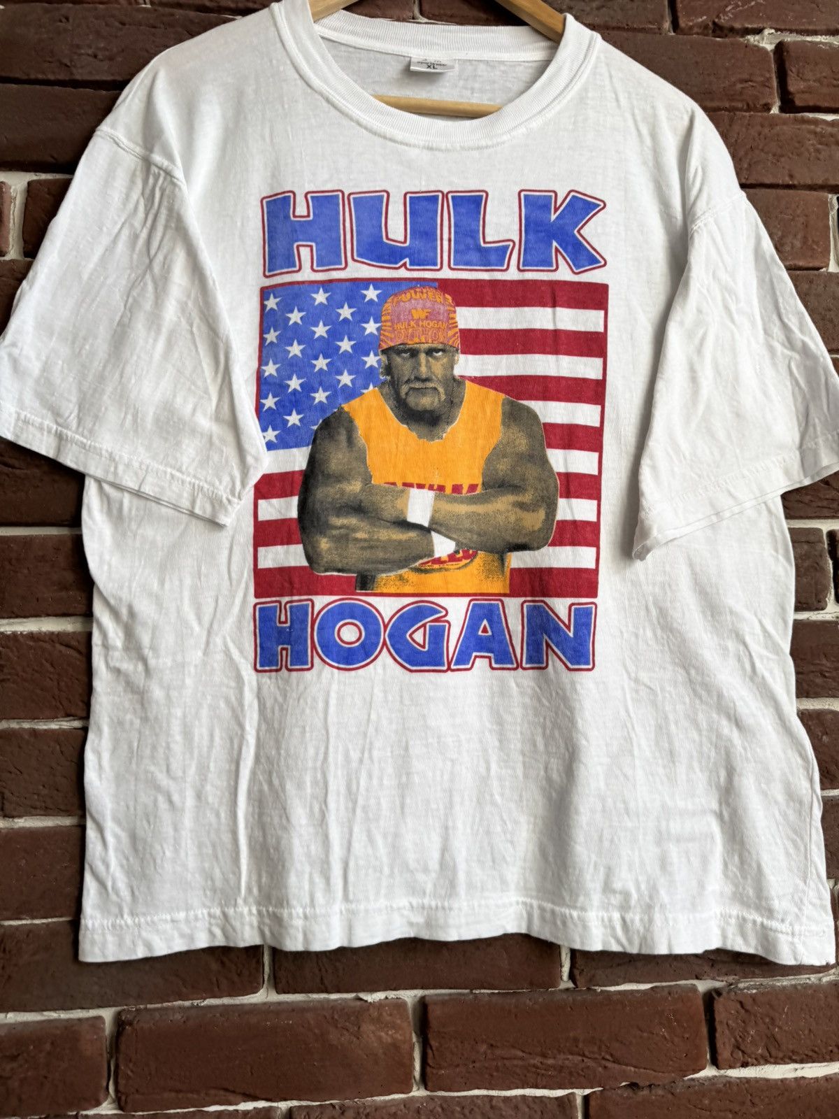WWE Hulk Hogan Rules WWE WWF Vintage 90s Rare Wrestling T Shirt Size US L / EU 52-54 / 3 - 2 Thumbnail