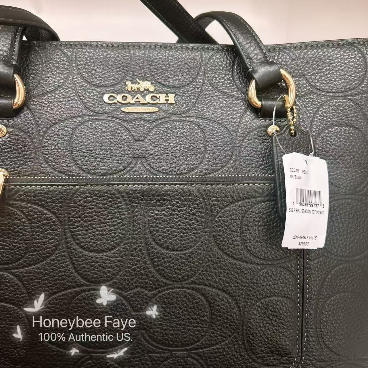 Station Tote Bag In Signature Leather CCD49