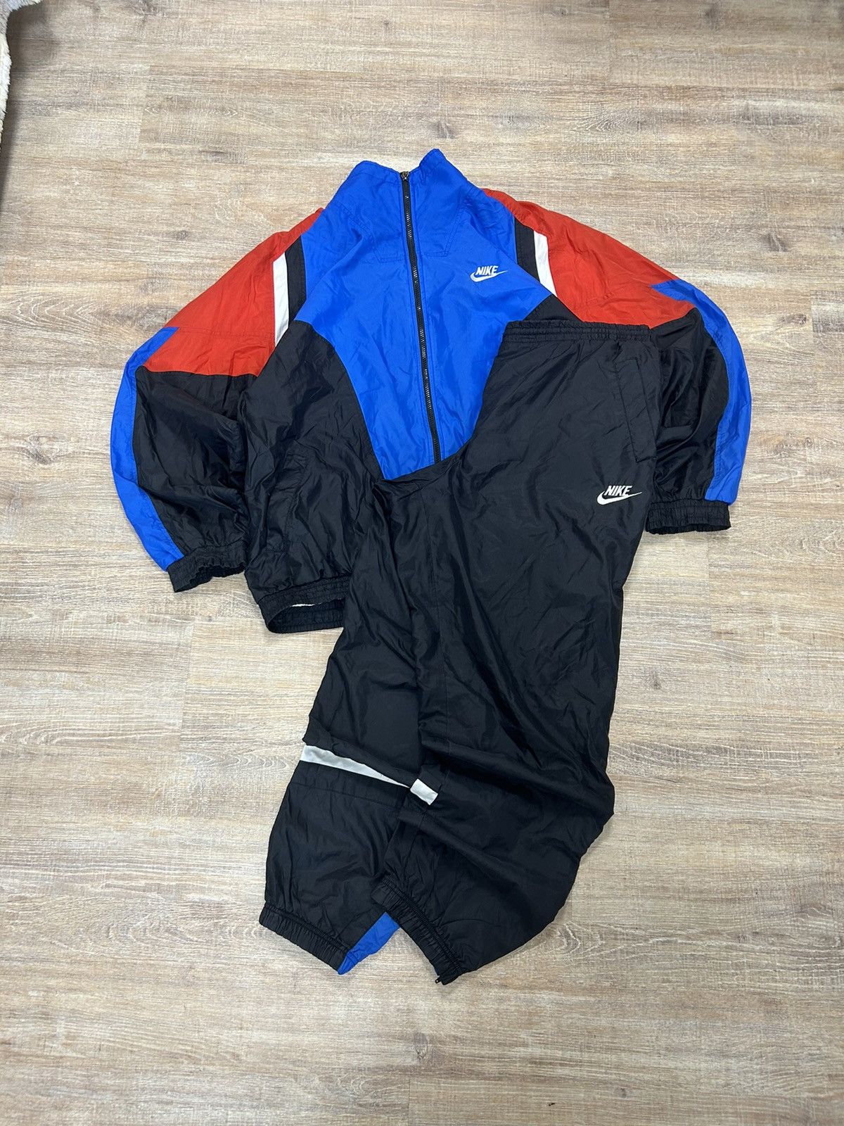 Lacoste × Nike × Vintage Vintage 90s Nike track suits Size US XL / EU 56 / 4 - 1 Thumbnail