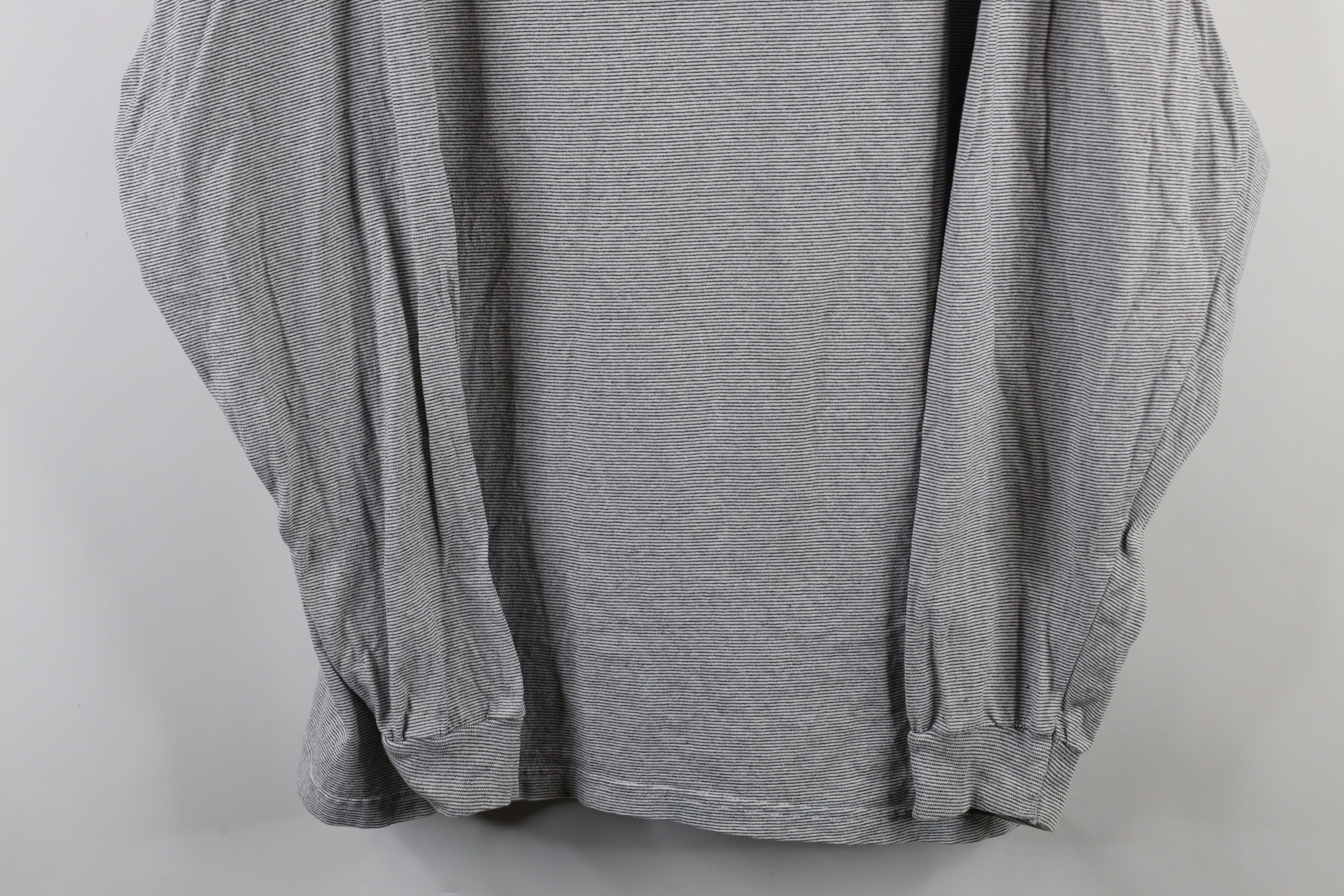 Vintage Vintage 90s Streetwear Striped Long Sleeve T-Shirt Cotton Size US XL / EU 56 / 4 - 3 Thumbnail