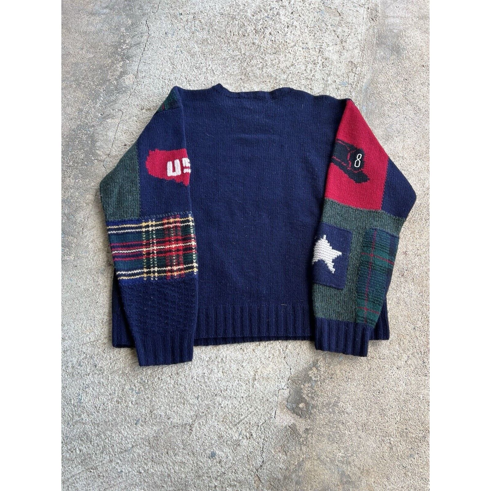 Polo Ralph Lauren Polo Ralph Lauren Sweater Patchwork 9/11 Tribute Flag XL Size US XL / EU 56 / 4 - 6 Thumbnail