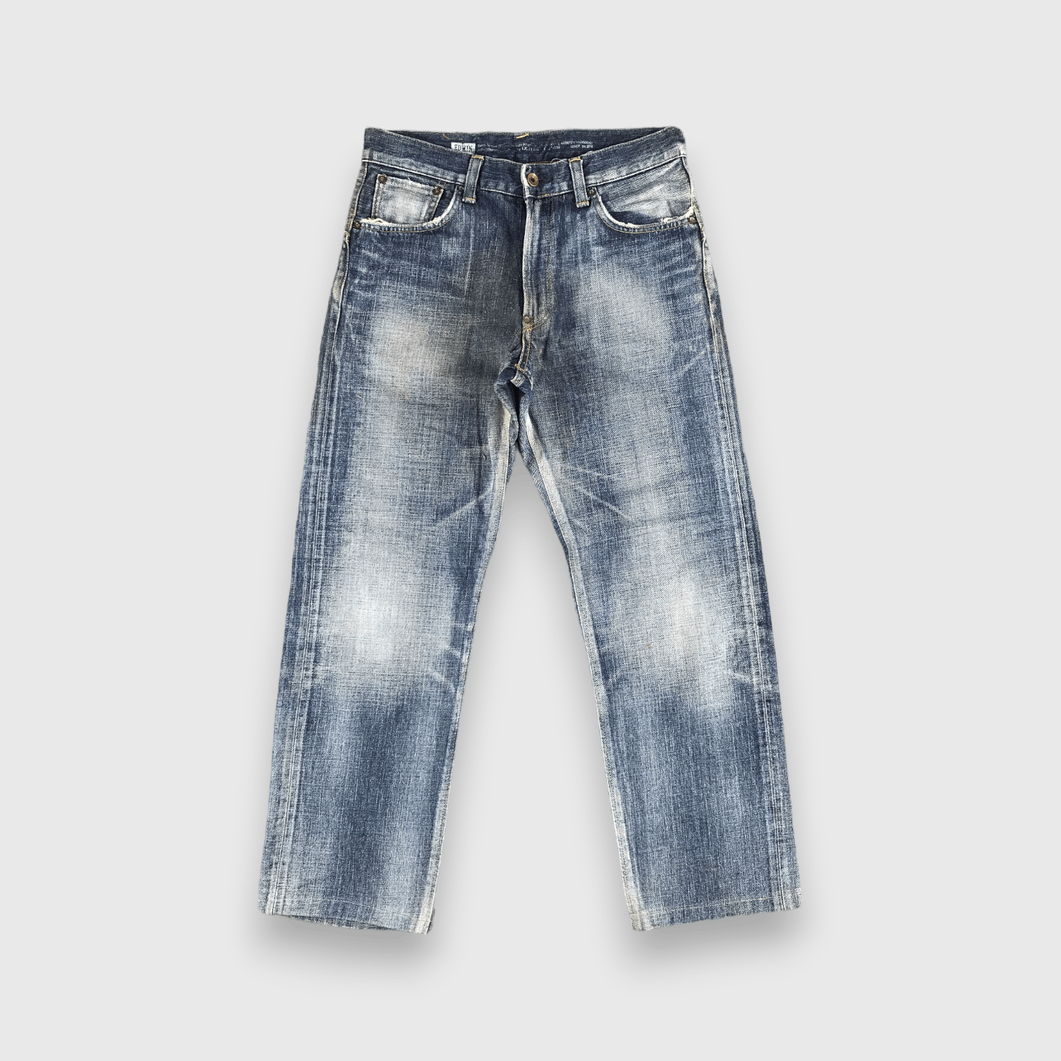 Edwin Vintage Faded Black Edwin Jeans-J2341A Size US 33 - 1 Thumbnail