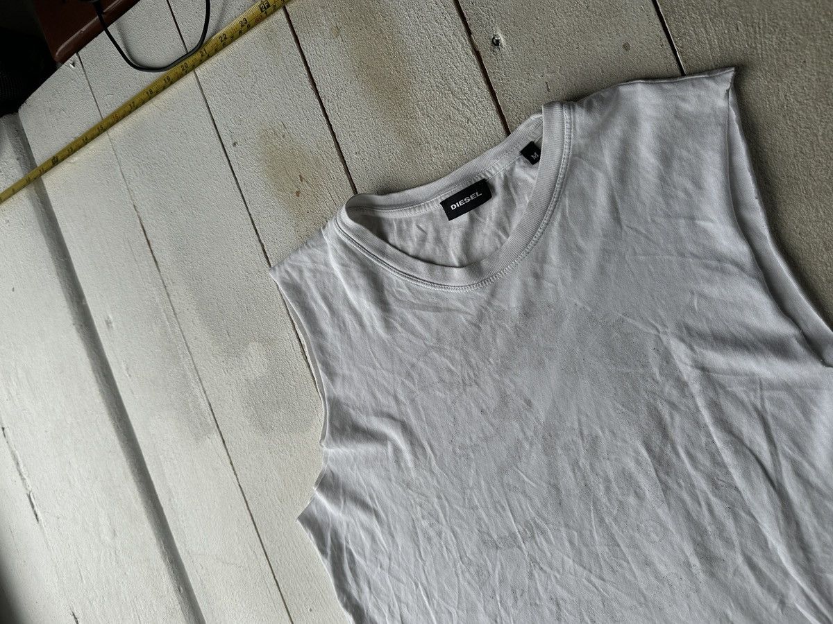 Diesel CRAZY🚨 DIESEL AVANT GARDE Y2K POCKET TANK TOP MEN B&W Size US M / EU 48-50 / 2 - 2 Thumbnail