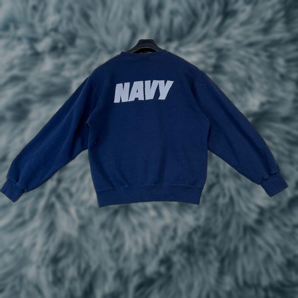 Soffe VINTAGE Soffe NAVY FLEECE Sweatshirt Pullover Size S Crew Neck Men Regular Solid Logo 80s 90s Military USA Made Size US S / EU 44-46 / 1 - 1 Thumbnail