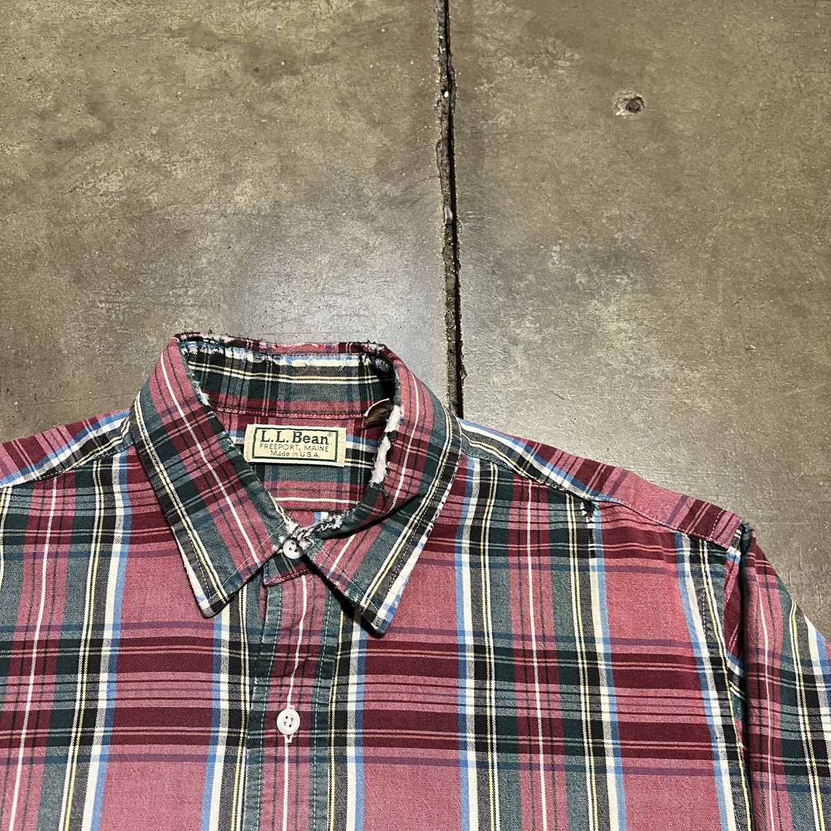 L.L. Bean Vintage LL Bean Plaid Flannel Shirt Button Up Outdoor Hiking Size US L / EU 52-54 / 3 - 5 Thumbnail