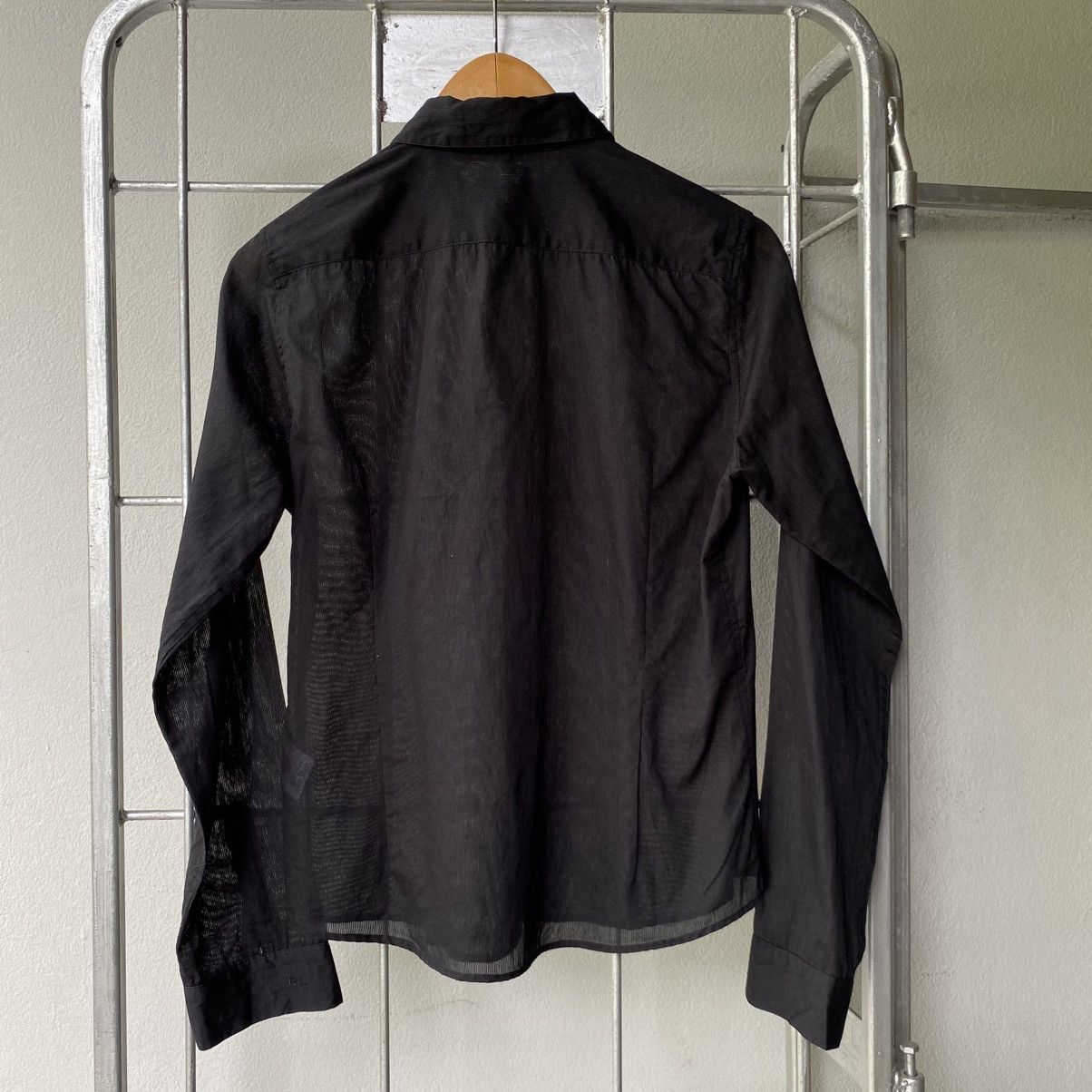 Designer RALPH RL LAUREN Lightweight Black Long Sleeve Shirt Size M / US 6-8 / IT 42-44 - 6 Thumbnail
