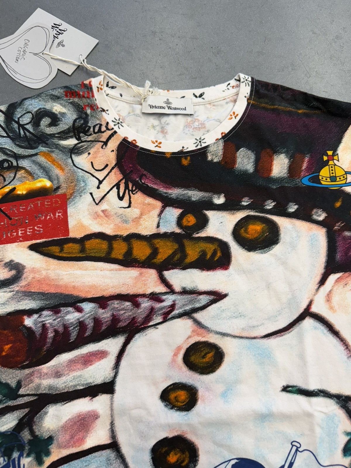 Vivienne Westwood Vivienne Westwood Oversized Snowman Multicolor Tee Size US S / EU 44-46 / 1 - 7 Thumbnail