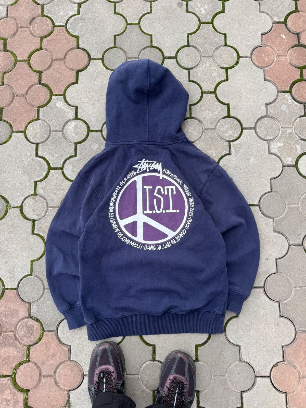 Stussy Stussy Big Logo Boxy Hoodie Y2K Size US S / EU 44-46 / 1 - 4 Thumbnail