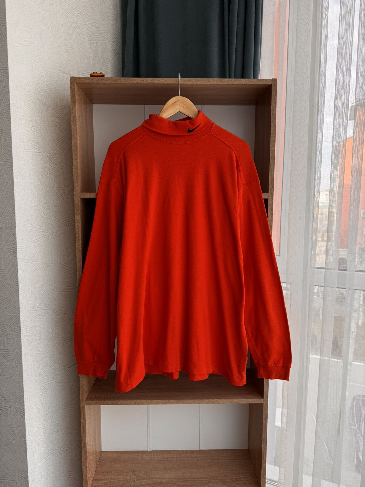 Nike × Vintage Vintage Nike Swoosh Orange Japanese Turtleneck Size US XL / EU 56 / 4 - 5 Thumbnail