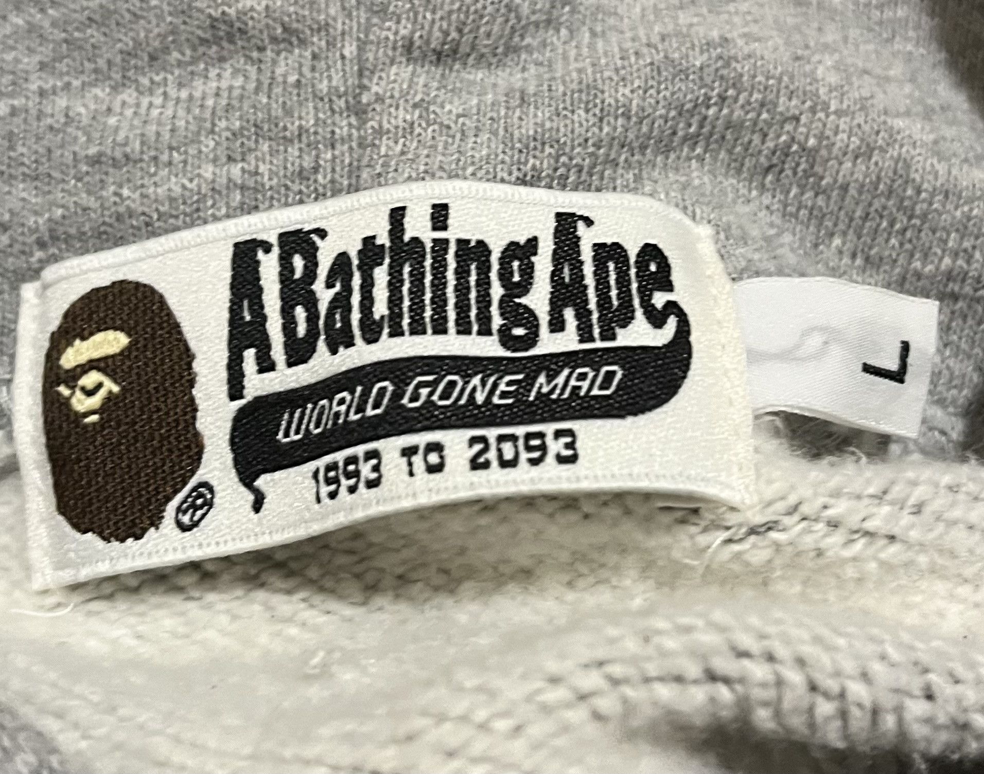 Bape Bape varsity shark hoodie bomber jacket Size US L / EU 52-54 / 3 - 4 Thumbnail