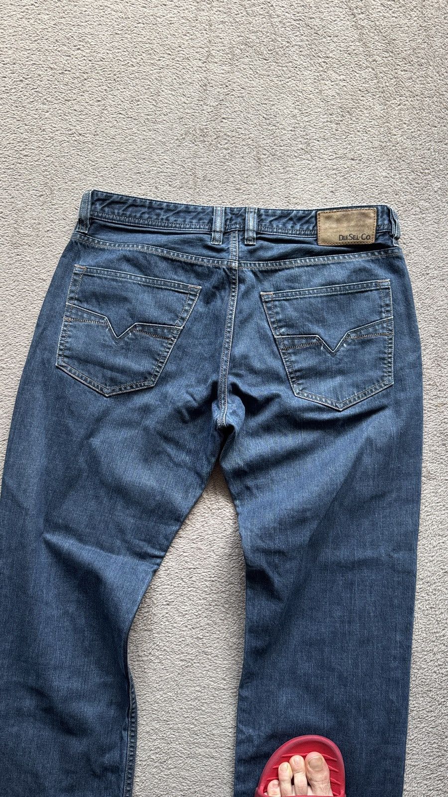 Japanese Brand Diesel Larke-Relaxed Faded Jeans Y2K LGB ifsixwasnine vibe Size US 36 / EU 52 - 5 Thumbnail