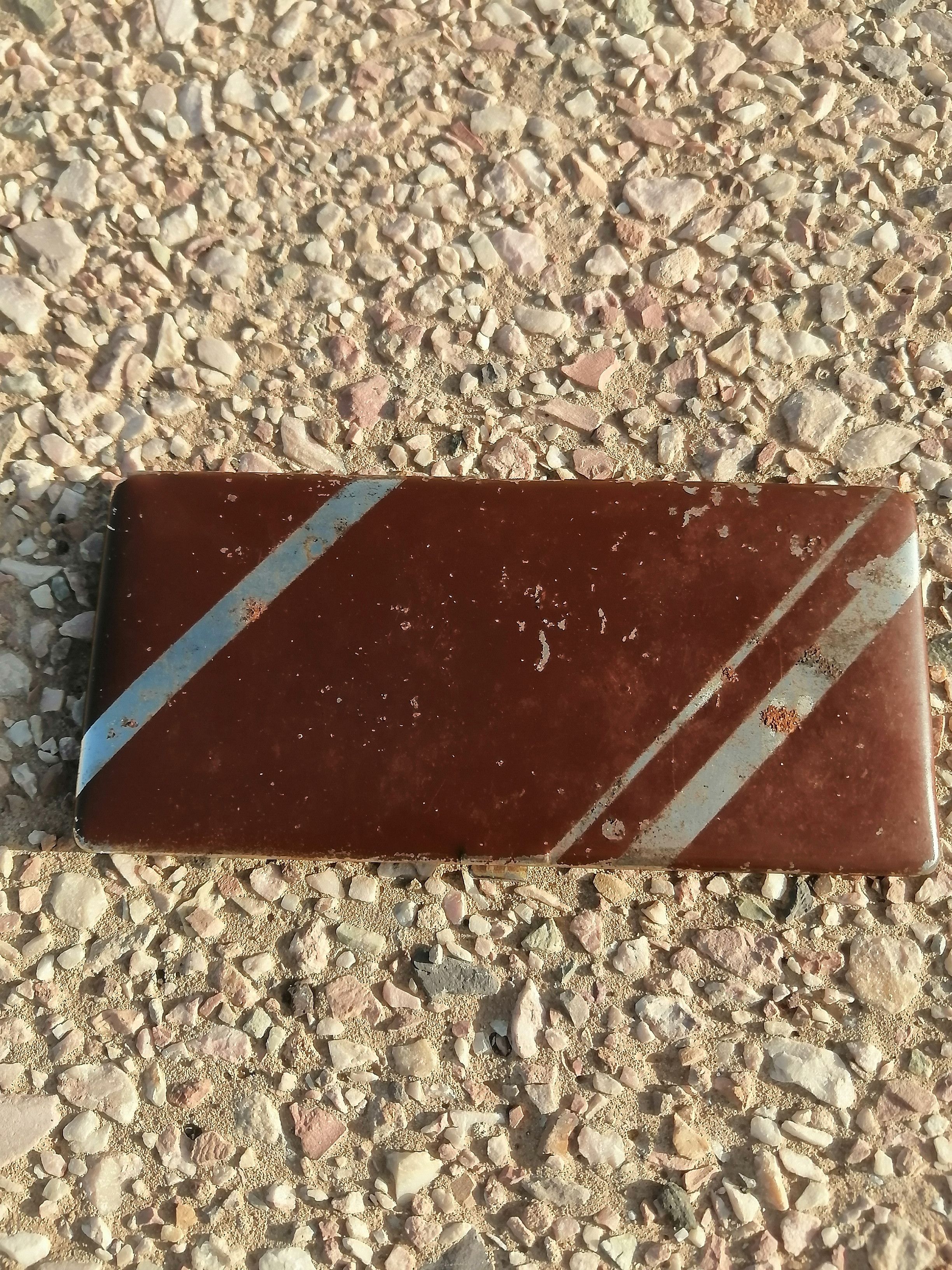 Vintage Vintage Art Deco Metal Cigarette Case - Brown/Silver Stripe Size ONE SIZE - 1 Thumbnail