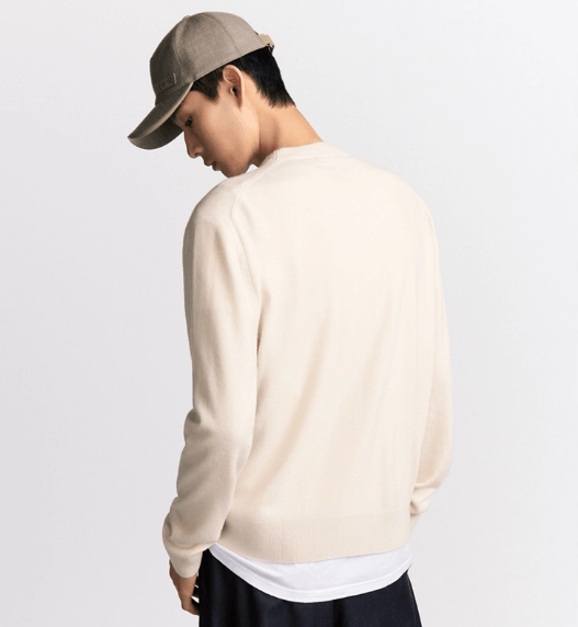Dior o1w1db11025 513M66 Dior Archives Labels Sweater in White Size US L / EU 52-54 / 3 - 5 Thumbnail