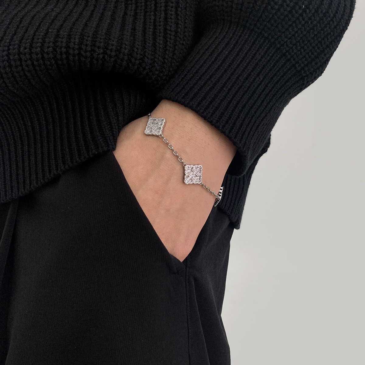Jewelry Cross Modern Bracelet Y2K Punk Chain Gotch Bracelets Chains Size ONE SIZE - 2 Thumbnail