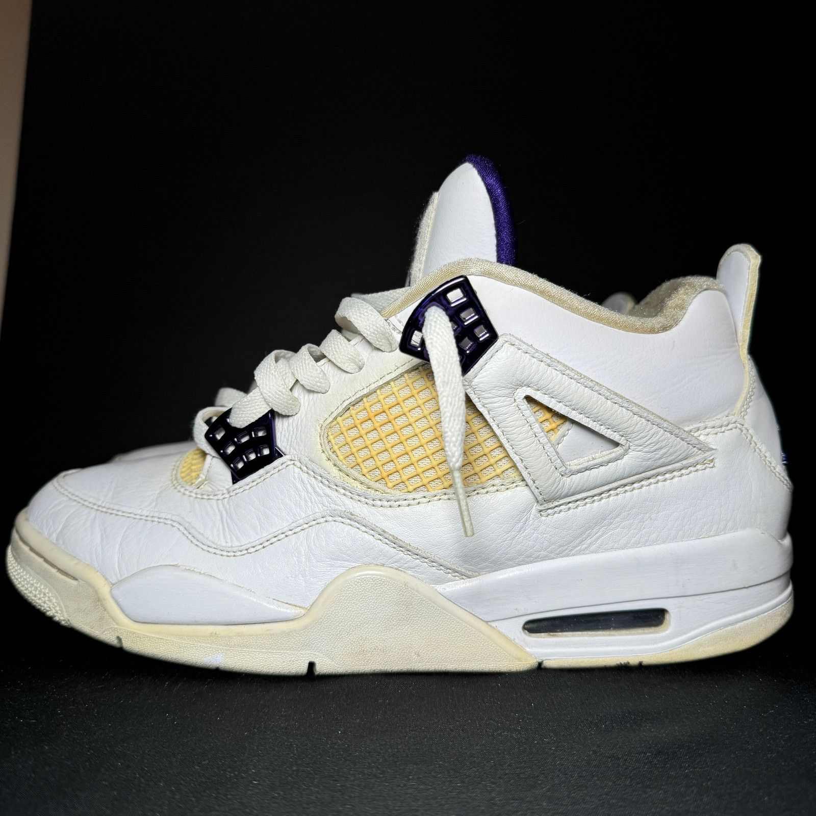 Jordan Brand × Nike Size 10.5 - Air Jordan 4 Retro Purple Metallic Men's Shoes Size US 10.5 / EU 43-44 - 8 Thumbnail