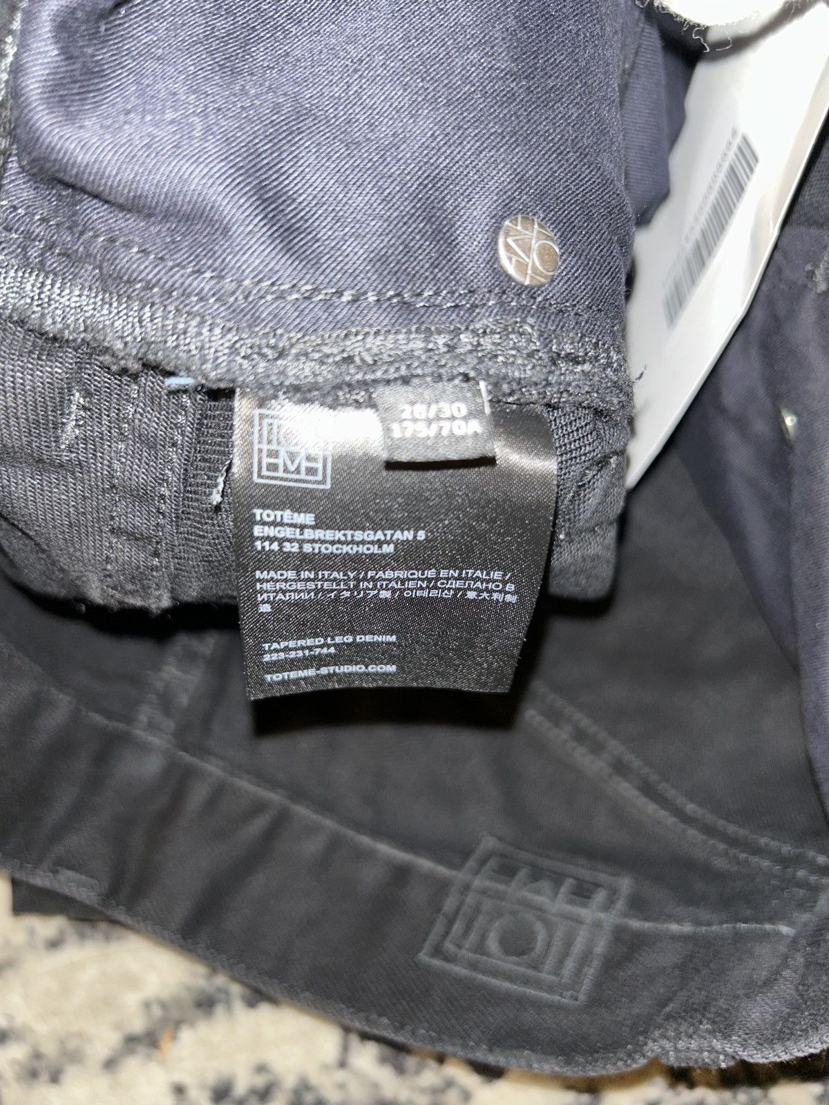 Toteme TOTEME Cropped waxed high-rise tapered pants Size 28" / US 6 / IT 42 - 7 Thumbnail