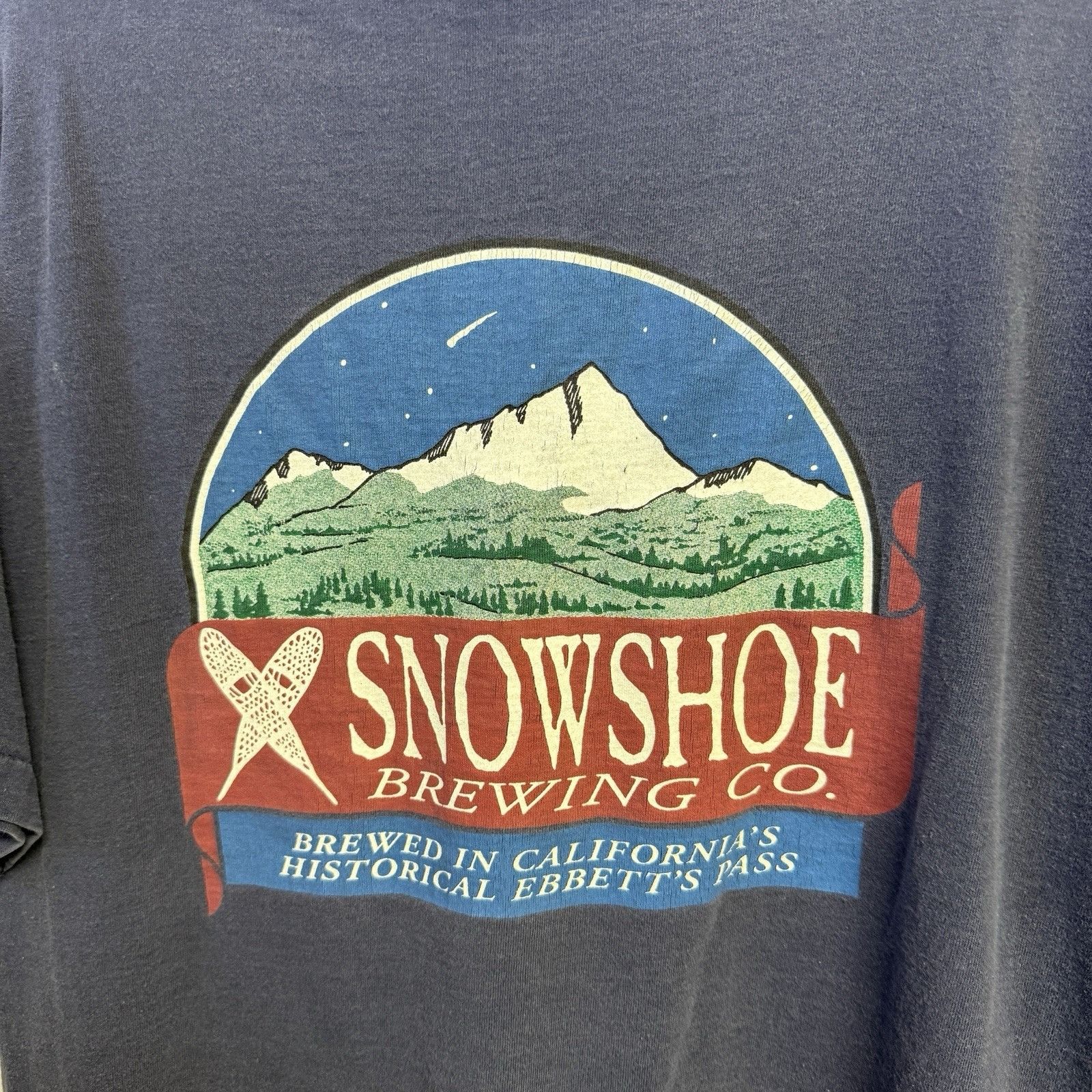 Vintage Vintage Showshoe Brewing Co Shirt Blue 90s California Nature Size US XL / EU 56 / 4 - 8 Thumbnail