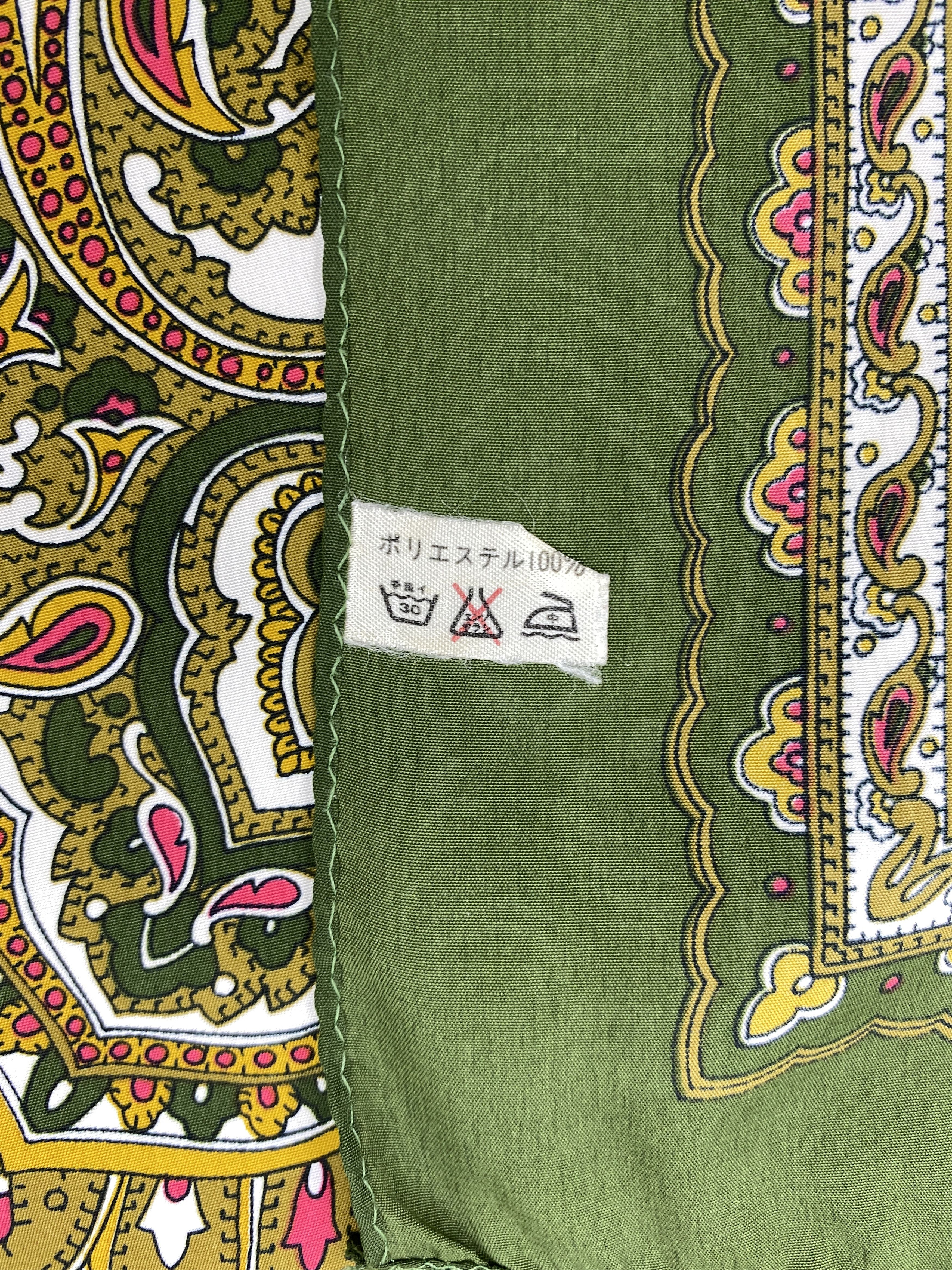 Japanese Brand Vintage Japanese Brand Paisley Silk Scarf SN0171 Size ONE SIZE - 5 Thumbnail