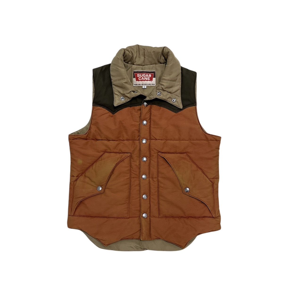 Sugar Cane Vintage Sugar Cane Padded Vest Double Colour Design Size US S / EU 44-46 / 1 - 1 Thumbnail