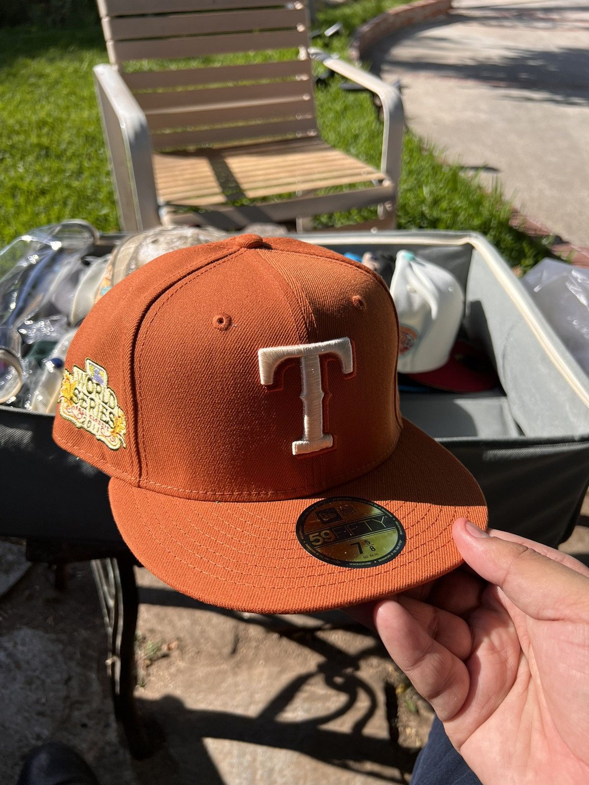 Texas deals Rangers Fitted Hat Size 7 5/8