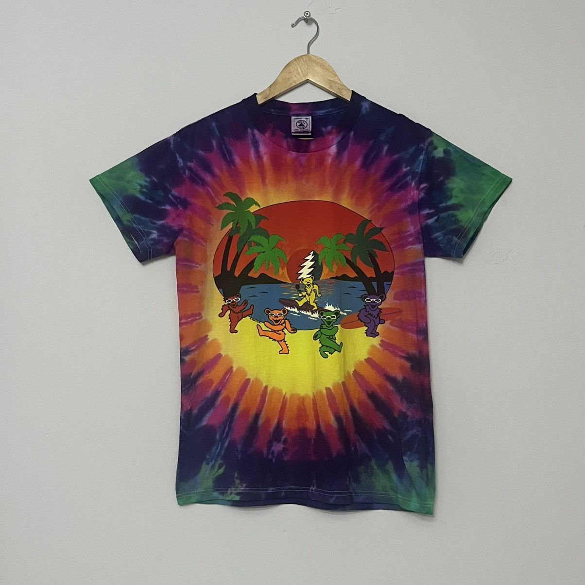 Deadstock Vintage Band Grateful Dead 1998 Tye Die Size S