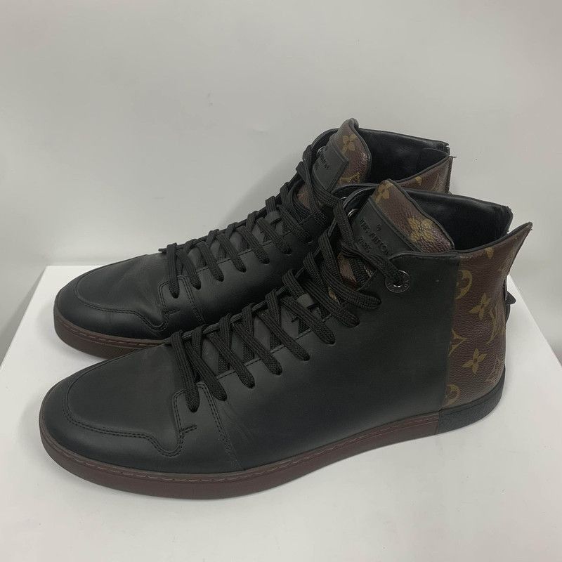 Louis Vuitton Louis Vuitton Black High-Top Leather Shoes - Size US 8 / EU 41 - 1 Thumbnail