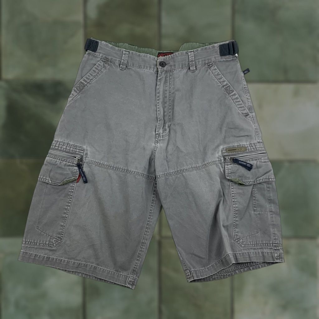 Vintage VINTAGE Wear First Cargo Shorts Men Adult 34 Gray Cargo Pockets Belt Y2K Size US 34 / EU 50 - 1 Thumbnail