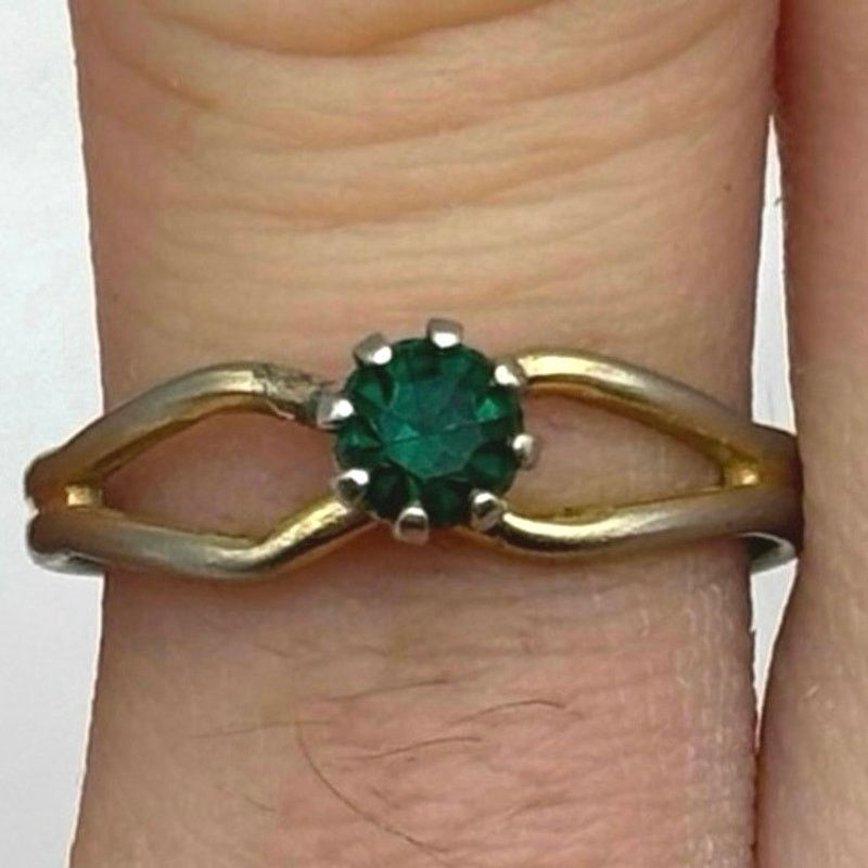 Other Green & Gold Crystal Ring Size ONE SIZE - 1 Thumbnail