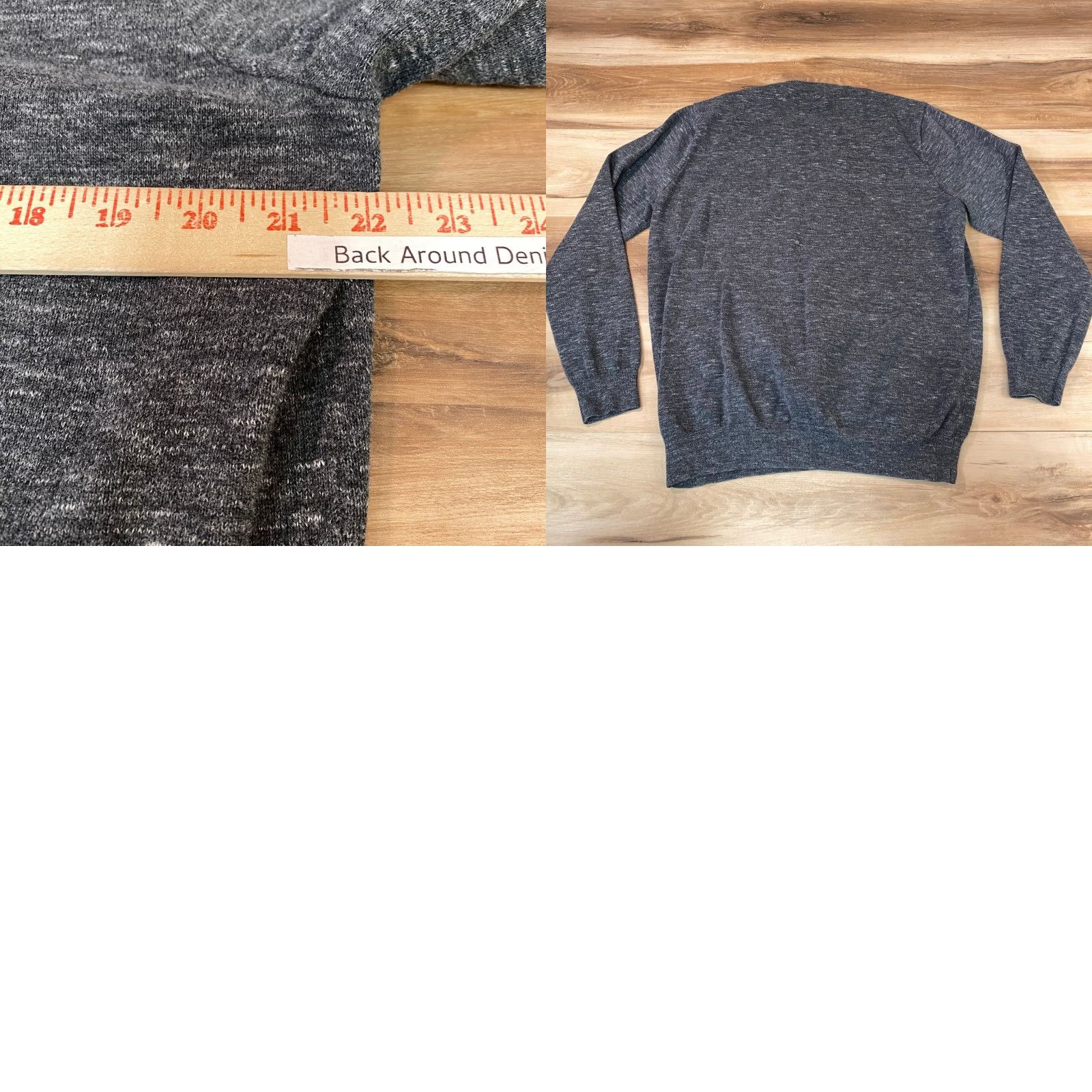 J.Crew J.Crew Mens Charcoal Grey Marled Cotton Crewneck Sweater XLT Tall Size US XL / EU 56 / 4 - 8 Thumbnail