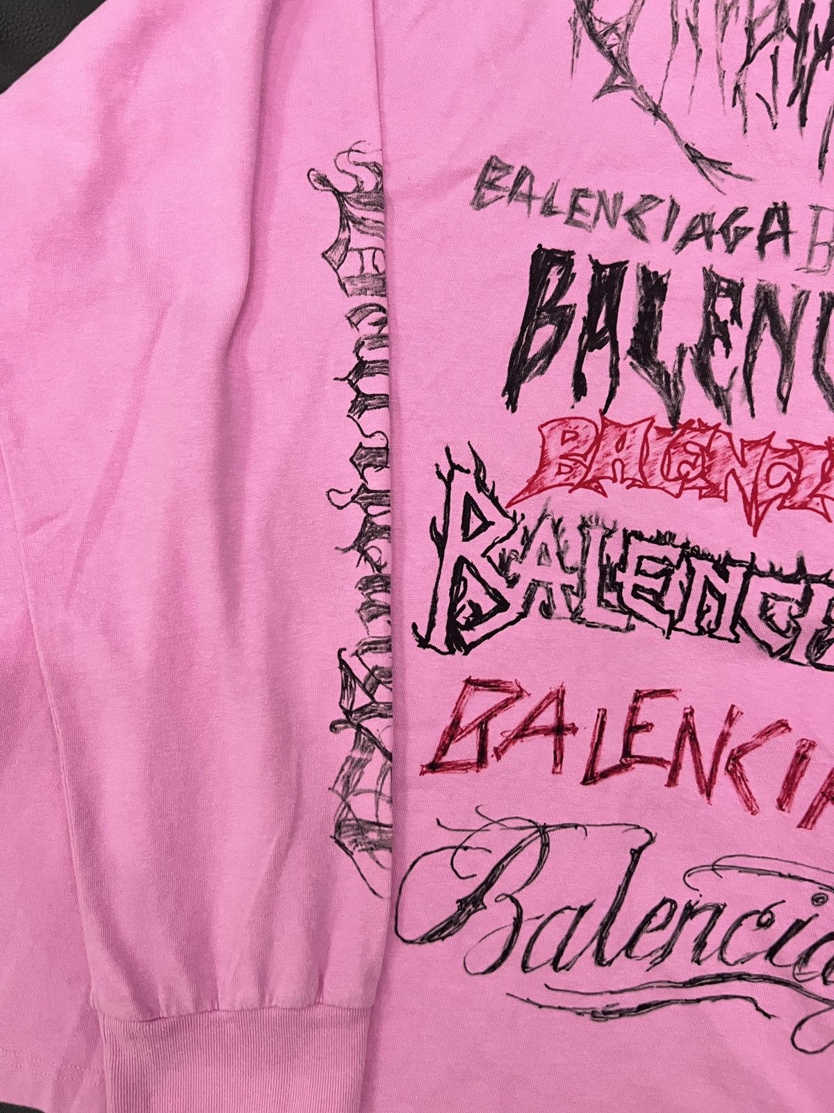 Balenciaga Balenciaga SS24 Lunar New Year Sanskrit Graffiti Long Sleeve Size US XL / EU 56 / 4 - 13 Thumbnail