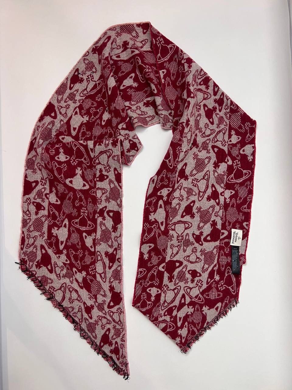 Vivienne Westwood Vivienne Westwood monogram wool scarf Size ONE SIZE - 2 Thumbnail