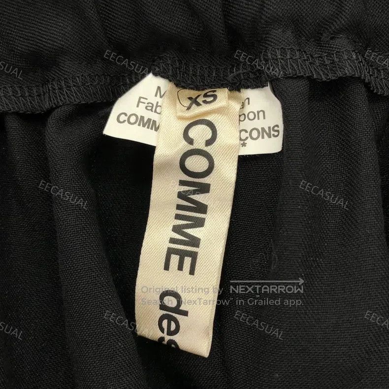 Comme des Garcons Comme Des Garcons size XS Black 100% wool pleated wide leg Size 23" - 5 Thumbnail