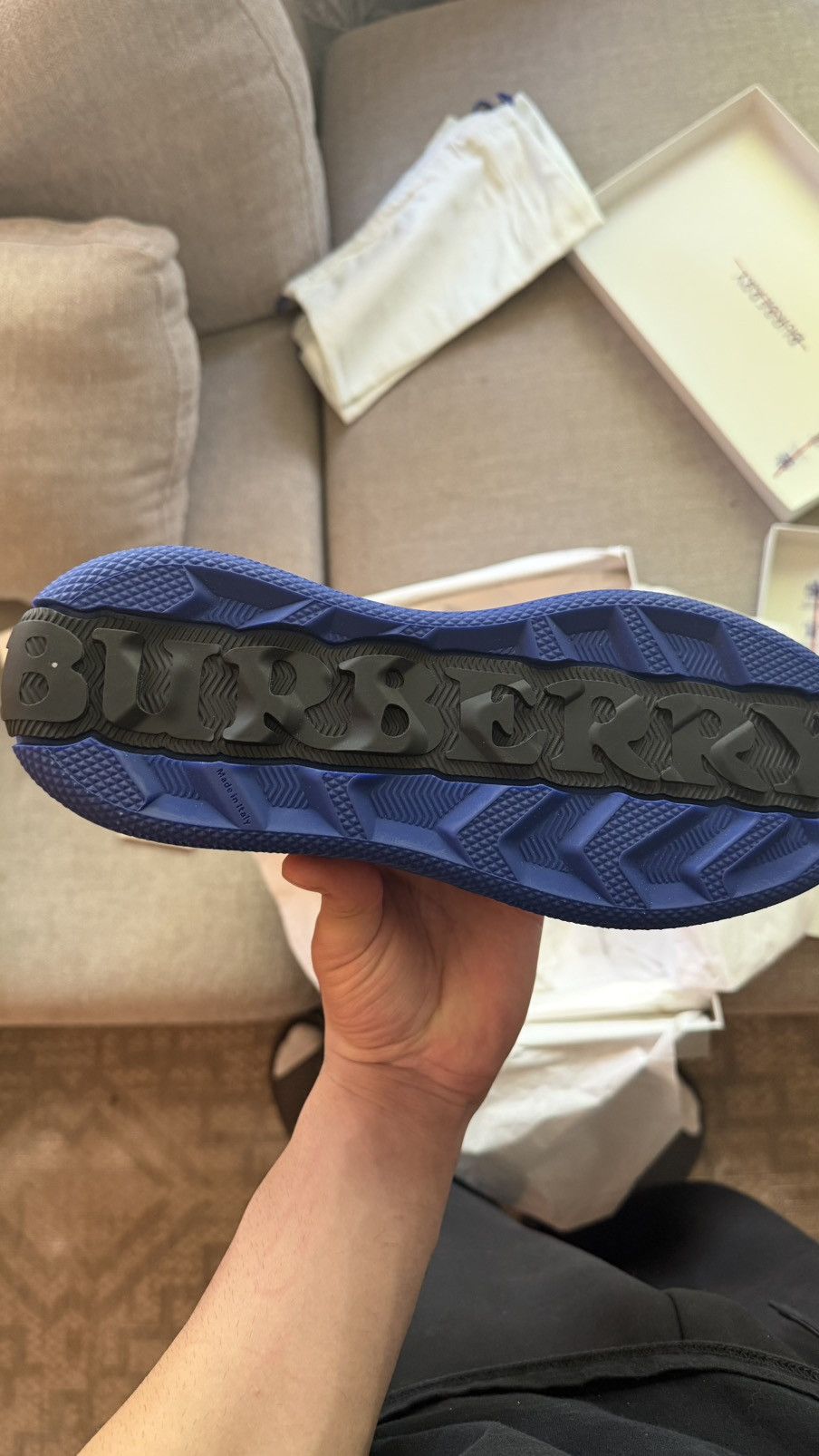 Burberry Burberry Rubber Trainer “Blue” Size US 9.5 / EU 42-43 - 4 Thumbnail