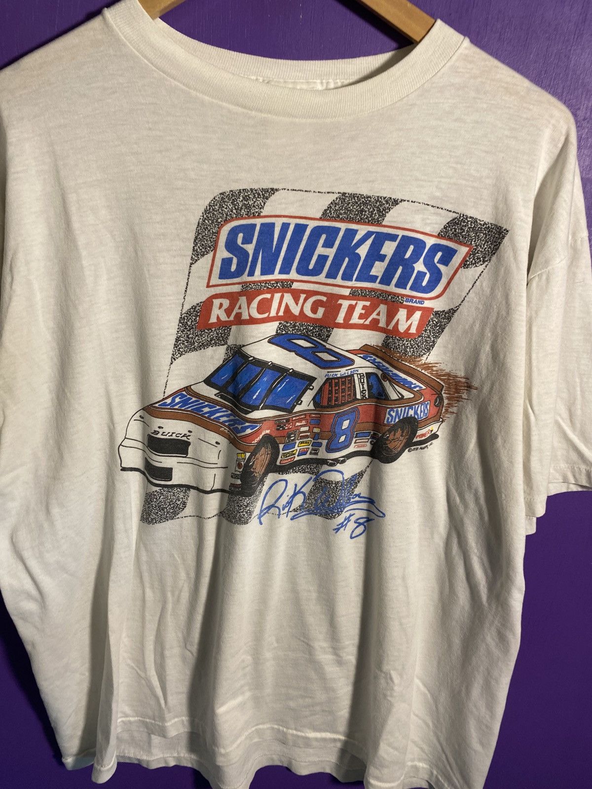 NASCAR Vintage 90s NASCAR snickers racing team t-shirt Size US L / EU 52-54 / 3 - 3 Thumbnail