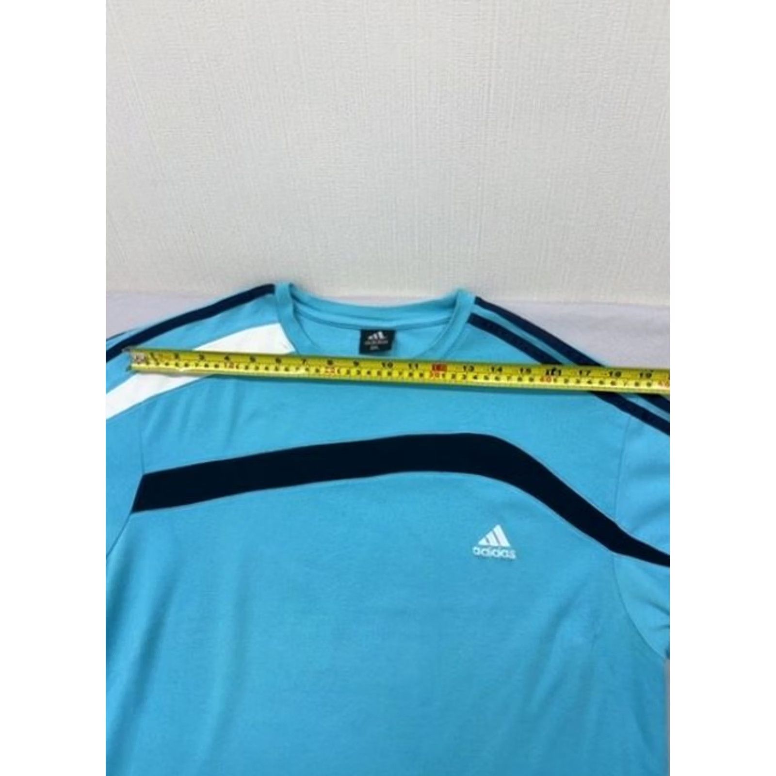 Adidas Adidas Adicolor Classics Turquoise Stripe 3XL Men's T-Shirt 3 Stripes Size US XXL / EU 58 / 5 - 5 Thumbnail