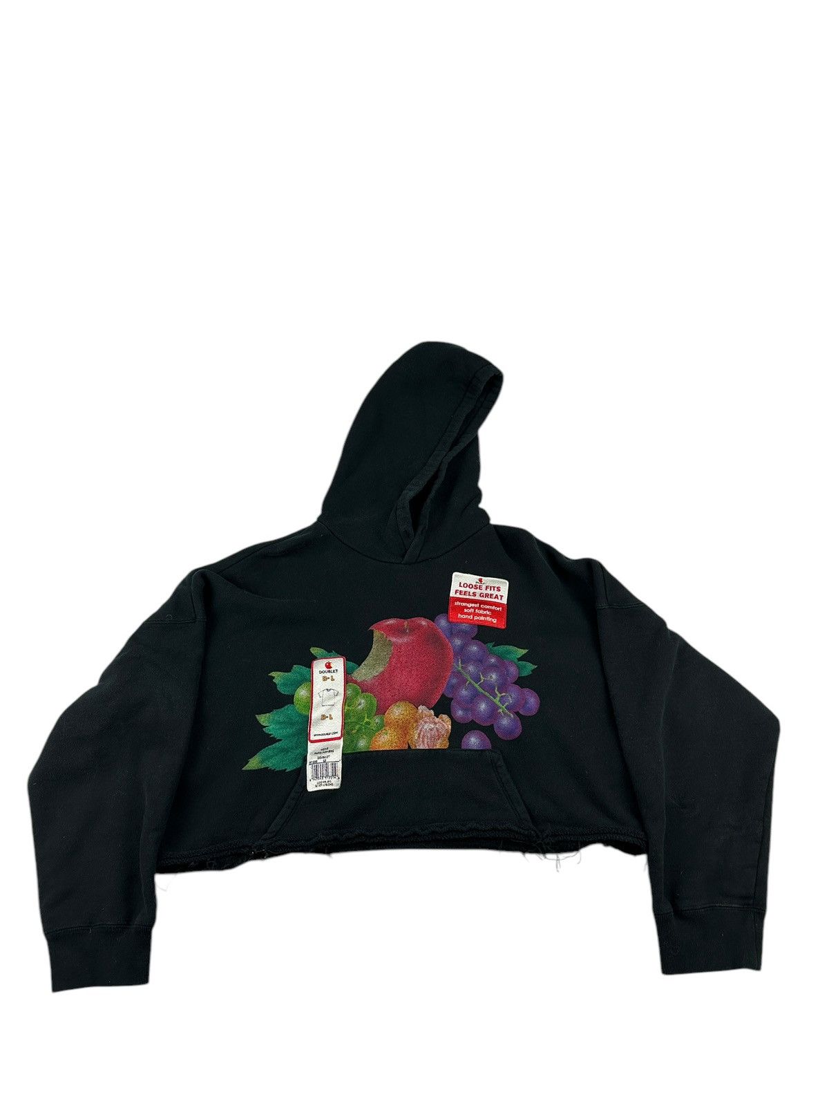 Doublet Doublet Hand Painted Patch Cropped Hoodie Size US S / EU 44-46 / 1 - 1 Thumbnail