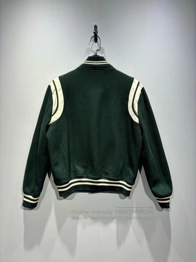 Saint Laurent Paris Saint Laurent Green White Varsity Jacket. Size US L / EU 52-54 / 3 - 2 Thumbnail