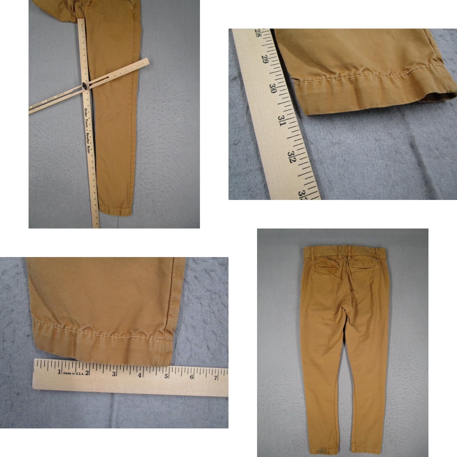 The West Is Dead VINTAGE The West is Dead Pants Mens 30x32 Khaki Slim Fit Distressed Made USA Size US 30 / EU 46 - 10 Thumbnail
