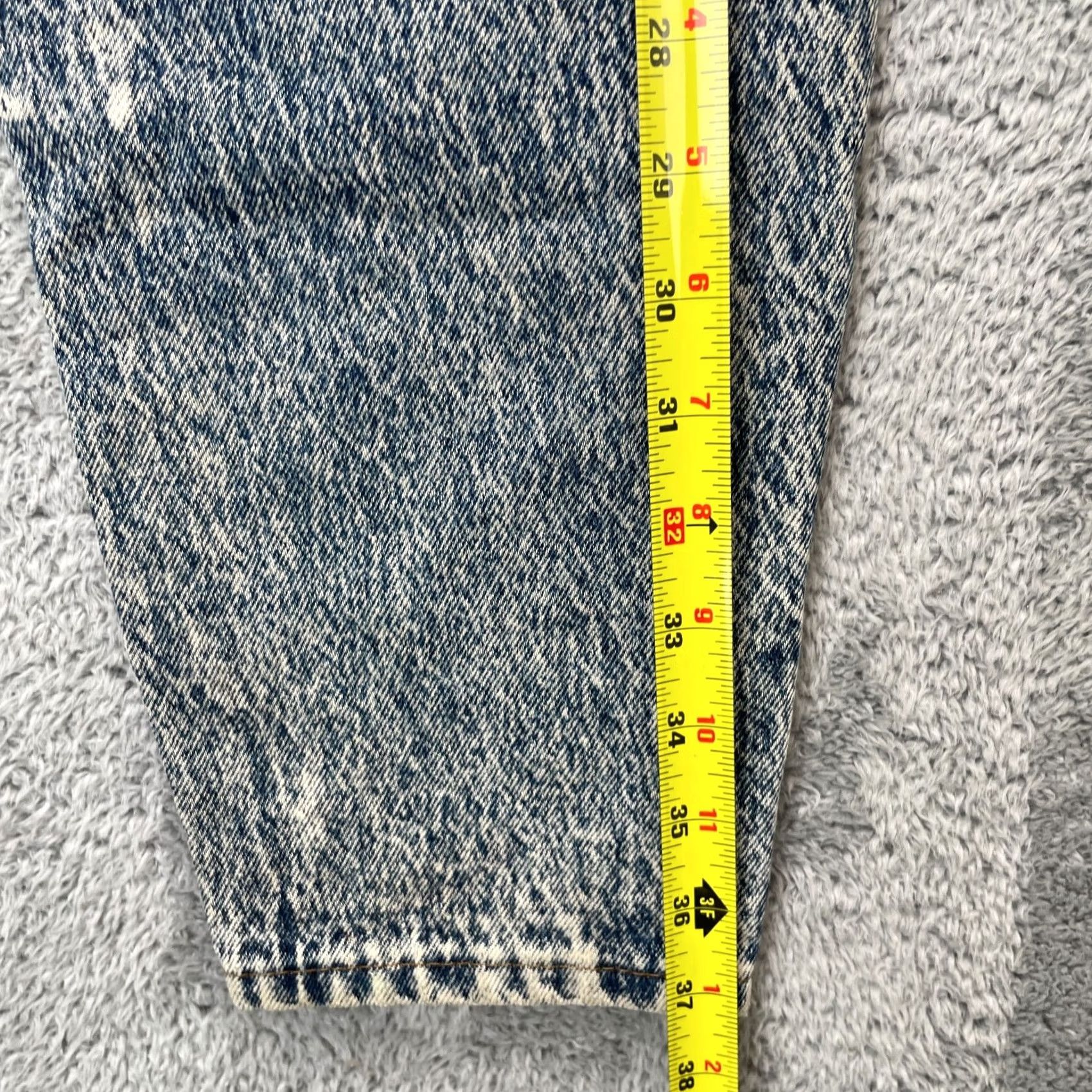 Lee VINTAGE Lee Jeans Womens 30x25 Blue Riders Tapered Leg Denim Cotton Acid Wash Jeans Womens Spring Fall Winter Summer Mens Girls Size 30" / US 8 / IT 44 - 6 Thumbnail